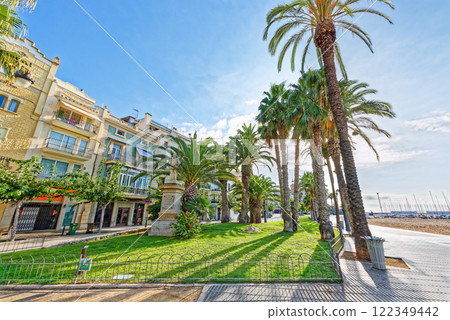 Seafront of Sitges,a beautiful town near Barcelona. 122349442