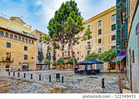 Gothic Quarter is the historic centre of the old city. Gothic Quarter is the historic centre of the old city. 122349453