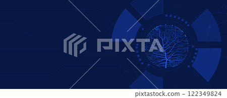 Tree of innovation merging nature and circuit boards Tree of innovation merging nature and circuit boards 122349824