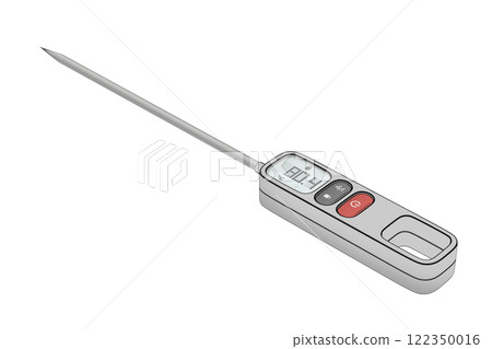 Sketch of digital kitchen thermometer 122350016