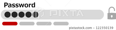 Password safety illustration Password safety illustration 122350139