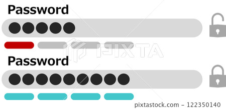 Password safety illustration Password safety illustration 122350140