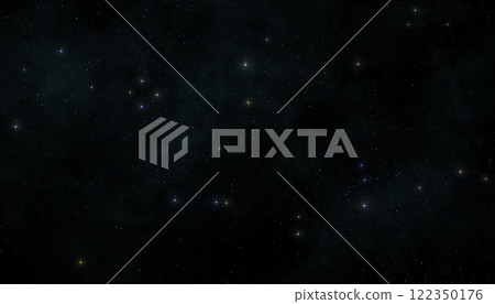 Stars and night sky. Starry sky and nebula. 122350176