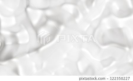 Abstract white waves. Computer generated 122350227