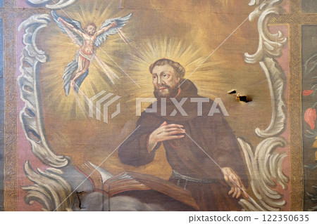 Saint Francis of Assisi, altarpiece in the church of Saint Catherine of Alexandria in Krapina, Croatia 122350635