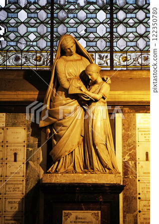 Education of the Virgin Mary, statue in the Saint Sulpice Church, Paris, France 122350780