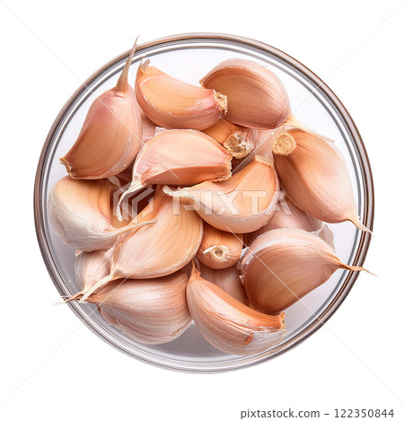 新鮮收穫的棕色大蒜 新鮮收穫的棕色大蒜 122350844