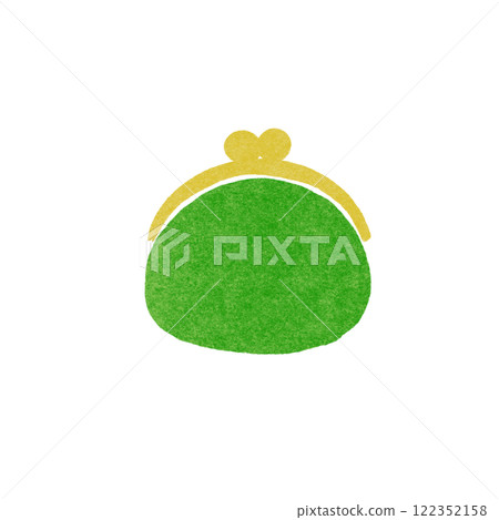 Illustration of a stamp-style purse Illustration of a stamp-style purse 122352158