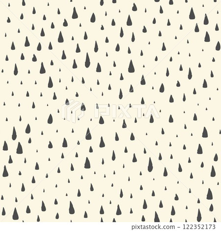 Seamless pattern with hand painted rain drops 122352173