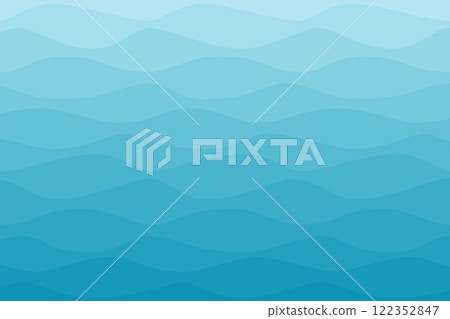 Sea water wavy blue gradient nautical background 122352847