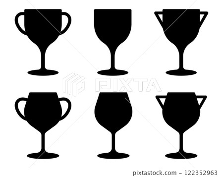 Set of 6 trophies - Black 122352963
