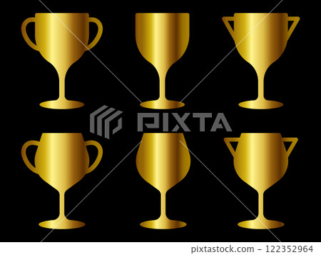 Trophy 6-piece set Gold 122352964