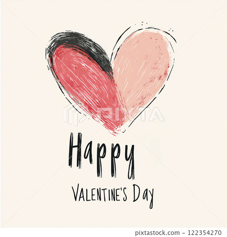 Colorful design celebrating Valentine's Day 122354270