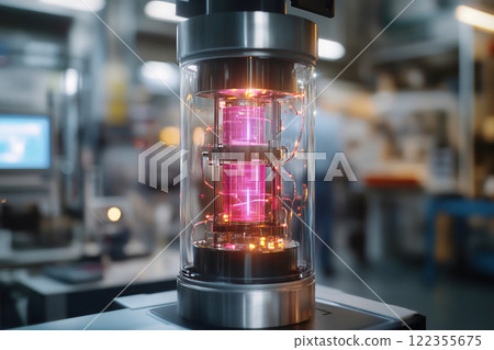 Illuminated Quantum Core in Advanced Lab Illuminated Quantum Core in Advanced Lab 122355675