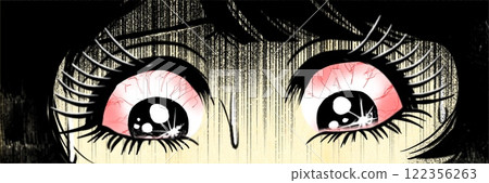 Header illustration of a Showa horror manga... - Stock Illustration ...