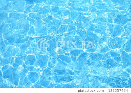 Sparkling water surface, light blue 122357434