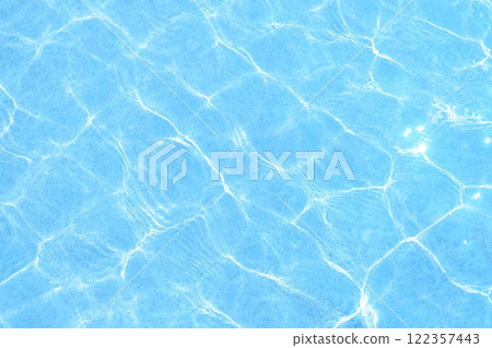 Sparkling water surface, light blue 122357443