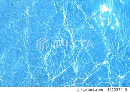 Sparkling water surface, light blue 122357449