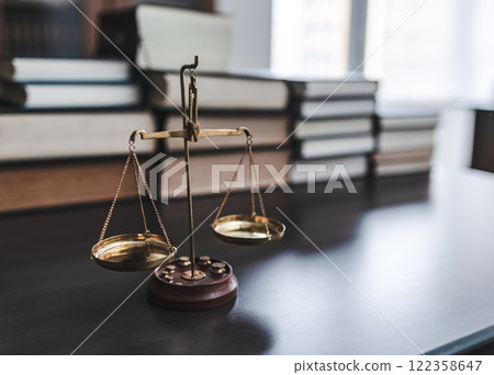 Concept photo of the balance 122358647
