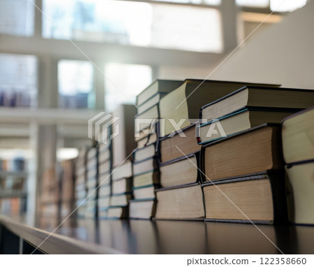 A large number of technical books 122358660
