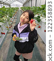Children hunting strawberries 122358893