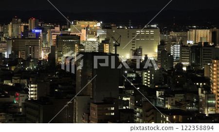 Night view of the area around JR Utsunomiya Station as seen from the observation lobby of the Tochigi Prefectural Office Night view of the area around JR Utsunomiya Station as seen from the observation lobby of the Tochigi Prefectural Office 122358894