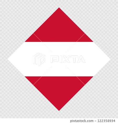 Austria rhombus flag. Vector illustration. Austria rhombus flag. Vector illustration. 122358934