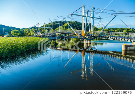 (富山展望台) 二丁方渡橋 十二町方水鄉公園 冰見市 7月 122359076