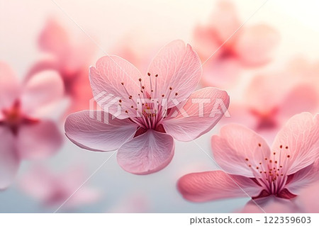 Backlit cherry blossoms 122359603