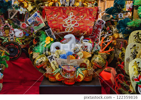 Tori no Ichi, Rake, Prosperous business, Bright colors, Family safety, Shrine, Japanese, End of the year, Luxurious New Year Tori no Ichi, Rake, Prosperous business, Bright colors, Family safety, Shrine, Japanese, End of the year, Luxurious New Year 122359816