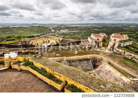 The Fort Nossa Senhora da Graca or Fort Conde de Lippe north of the city of Elvas in Alentejo, Portugal. 122359886