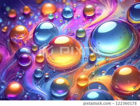Colorful paint abstract image material Colorful 122360178