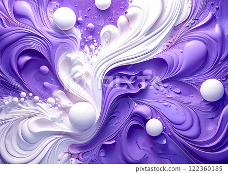 Abstract image material of colorful paint - purple 122360185