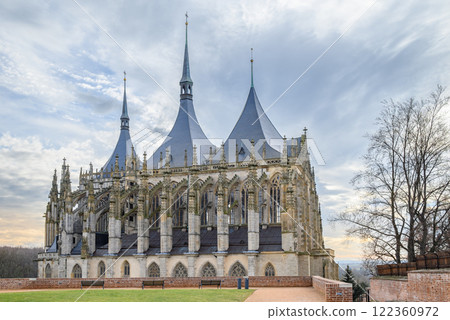 Roman Catholic Church of Saint Barbara in Kutna Hora town in the Central Bohemian Region of the Czech Republic 122360972