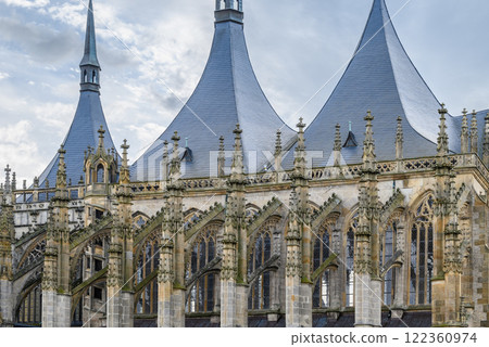 Roman Catholic Church of Saint Barbara in Kutna Hora town in the Central Bohemian Region of the Czech Republic 122360974