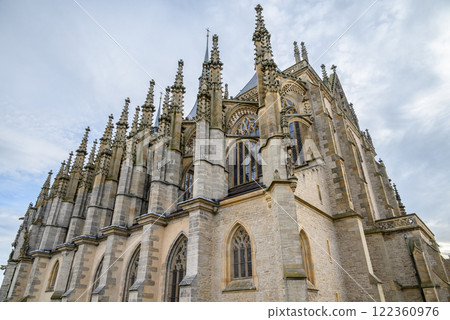 Roman Catholic Church of Saint Barbara in Kutna Hora town in the Central Bohemian Region of the Czech Republic 122360976