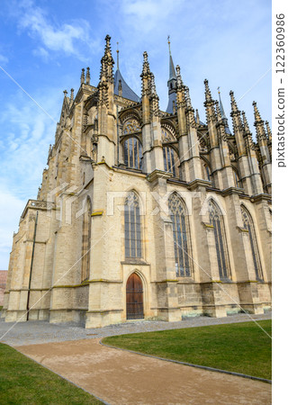 Roman Catholic Church of Saint Barbara in Kutna Hora town in the Central Bohemian Region of the Czech Republic 122360986