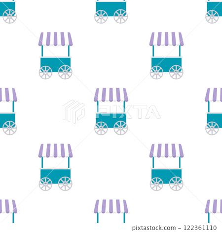 fast food cart seamless pattern 122361110