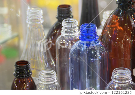 The various type of plastic bottles container. The various type of plastic bottles container. 122361225