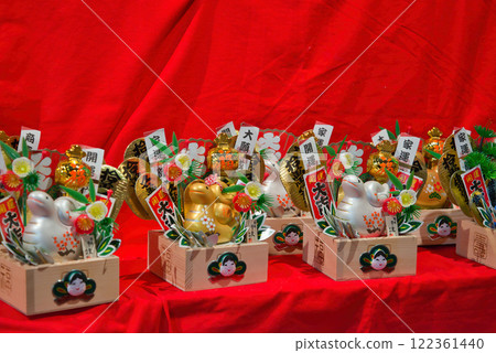 鳥之市、耙子、生意興隆、色彩鮮豔、家庭平安、神社、日式、年末、豪華、積極 122361440