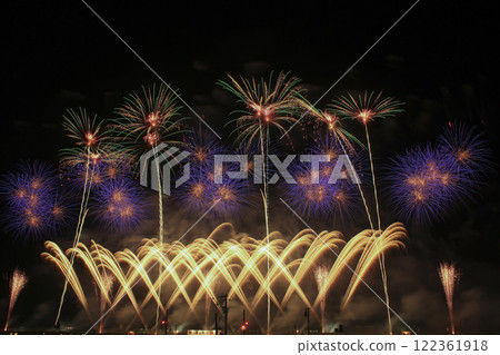 Omagari Fireworks National Fireworks Competition Fireworks provided by the competition 122361918
