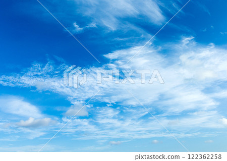 blue sky background with tiny clouds. panorama 122362258