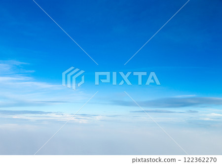 blue sky background with tiny clouds 122362270
