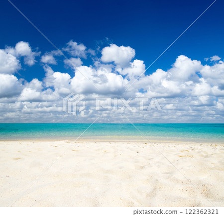 beach and beautiful tropical sea 122362321