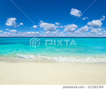 Beach and tropical sea . Blue sea and blue sky. Nature background Beach and tropical sea . Blue sea and blue sky. Nature background 122362384