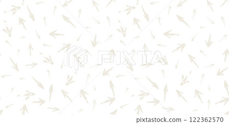 Seamless ARROWS abstract pattern hand painted with ink brush 122362570