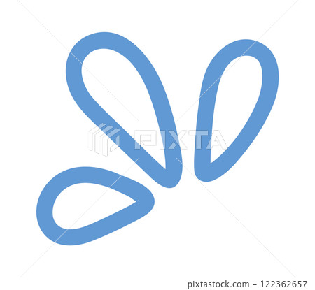 Water drops splash color doodle 122362657