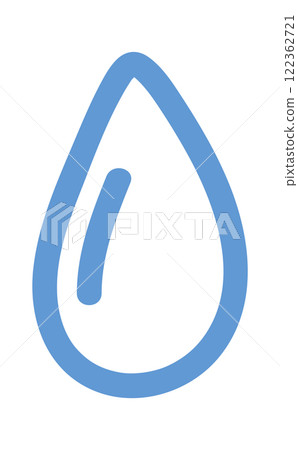 Water drop color doodle element 122362721