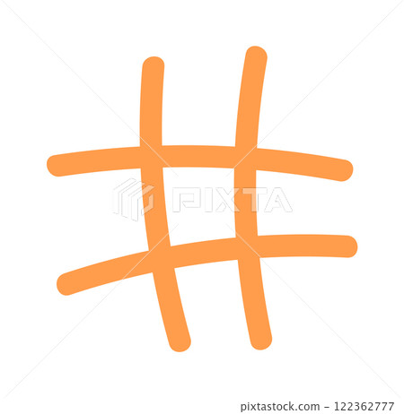 Tic-tac-toe game playing field doodle Tic-tac-toe game playing field doodle 122362777