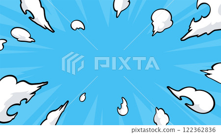 Radial smoke effect background illustration_light blue_16:9 Radial smoke effect background illustration_light blue_16:9 122362836